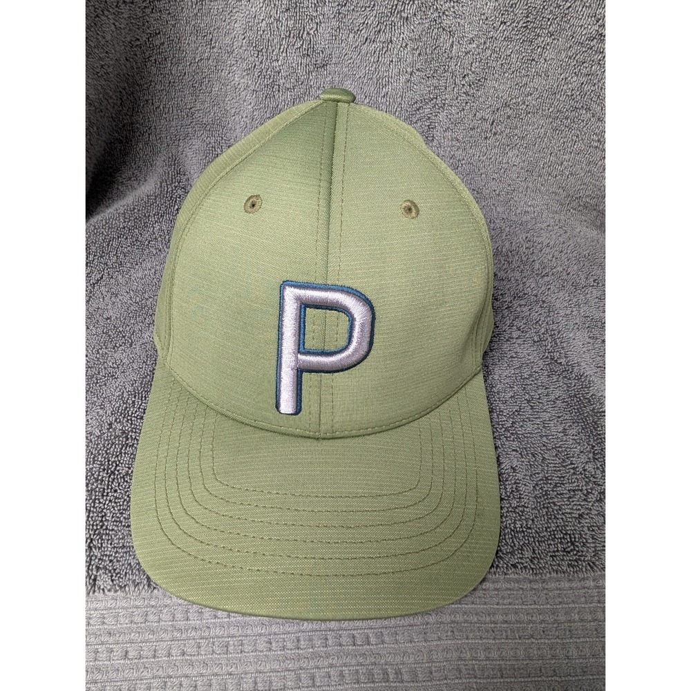 Puma Golf P 110 Snapback Hat‎ Green Adjustable Tour Exclusive